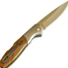 PUMA TEC Taschenmesser, Backlock, Olivenholz-Schalen, Geschenkbox Klappmesser