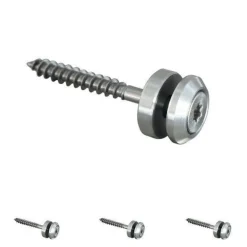 Punkthalter Ø 16 mm Glashalter Halter für Glas Edelstahl V2A Vierkant Wand Halt