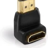 PureLink Adapter, HDMI St./HDMI Bu. gewinkelt 270°, FULL HD, BASIC, schwarz