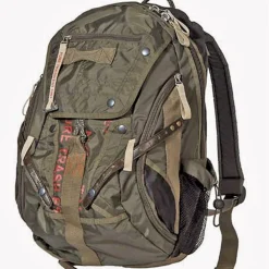 Pure Trash Rucksack groß Nylon oliv 35 Liter Freizeit Outdoor Reisen 30 x 25 x 50 cm