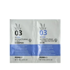 PURING 03 Rehab Restructuring Curly Shampoo mit Maske 10+10 ml