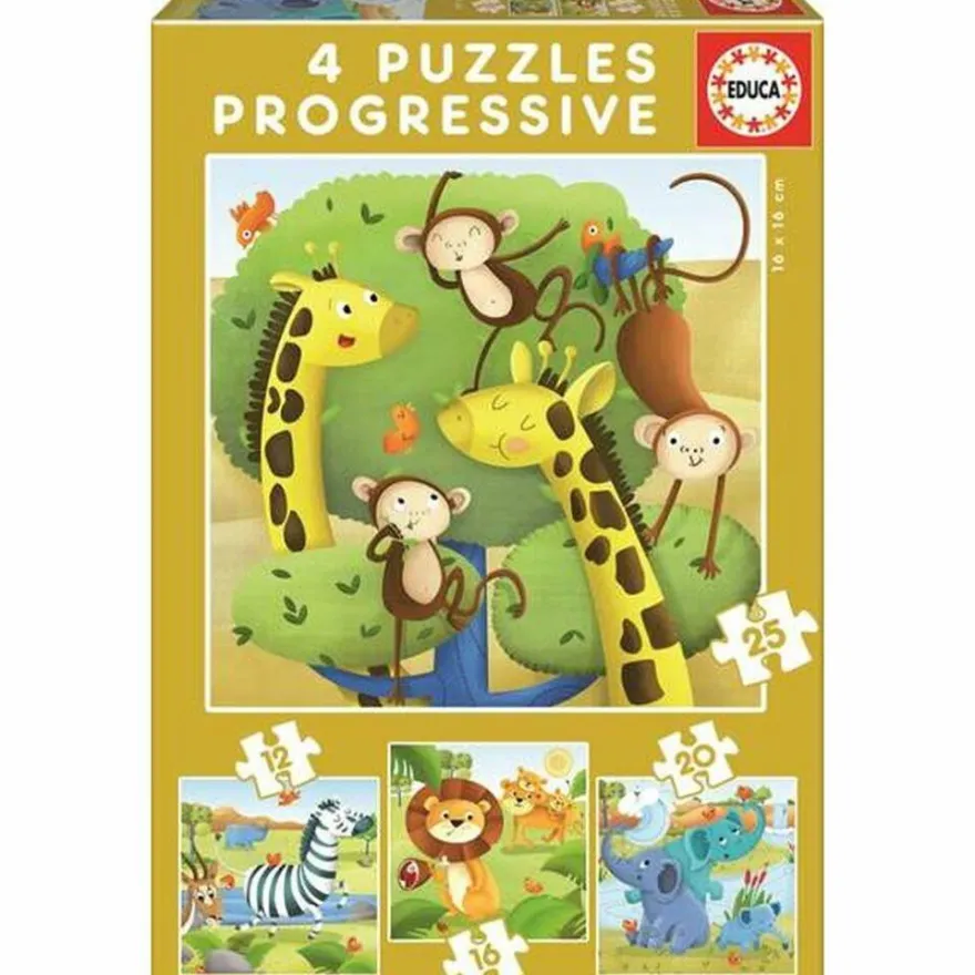 Puzzle Educa Wild Animals (73 pcs)