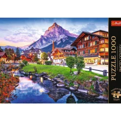 Puzzle Photo Odyssey Stadt in den Alpen, Schweiz, 1000 Teile, 68 x 48 cm