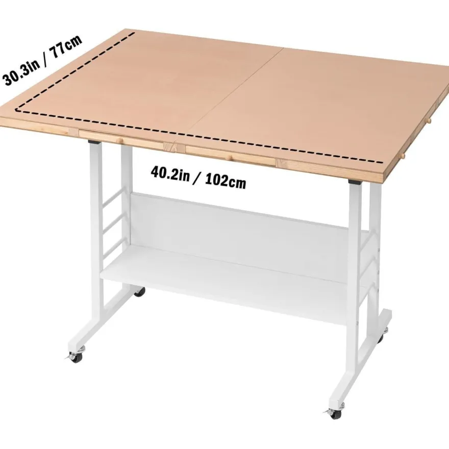 Puzzletisch klappbar Höhenverstellbar 2000 Teile 8 Schubladen 4 Rollen