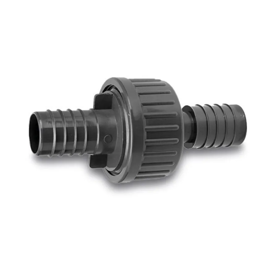 PVC - U Rückschlagventil mit Tüllen 21 mm