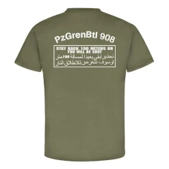 PzGrenBtl 908 Stay BACK 100 Meters or you will be shot-Bundeswehr T Shirt #11531