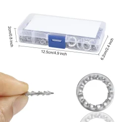QIMEI-SHOP Sicherungsscheiben Innenzahn Edelstahl M3-M12 Sortiment Set 270 Stück