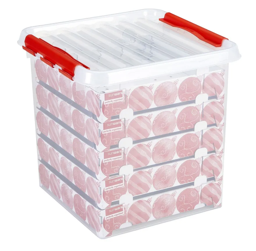 Q-line Weihnachtsbox 38L zur Aufbewahrung von Weihnachtskugeln