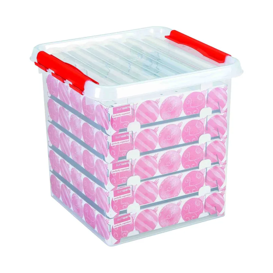 Q-line Weihnachtsbox 38L zur Aufbewahrung von Weihnachtskugeln