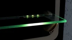 QLS LED RGB 8 Stück Glasbodenbeleuchtung Clip 12V Fernbedienung 16 Farben 11033