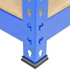Q-Rax Lagerregal Garagenregal Werkstattregal Stahlregal Kellerregal 120cm B Blau