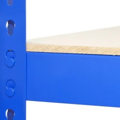 Q-Rax Lagerregal Garagenregal Werkstattregal Stahlregal Kellerregal 120cm B Blau