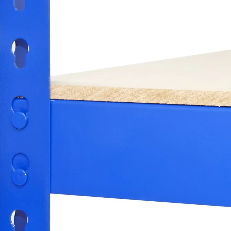 Q-Rax Lagerregal Garagenregal Werkstattregal Stahlregal Kellerregal 120cm B Blau