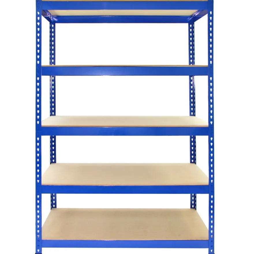 Q-Rax Lagerregal Garagenregal Werkstattregal Stahlregal Kellerregal 120cm B Blau