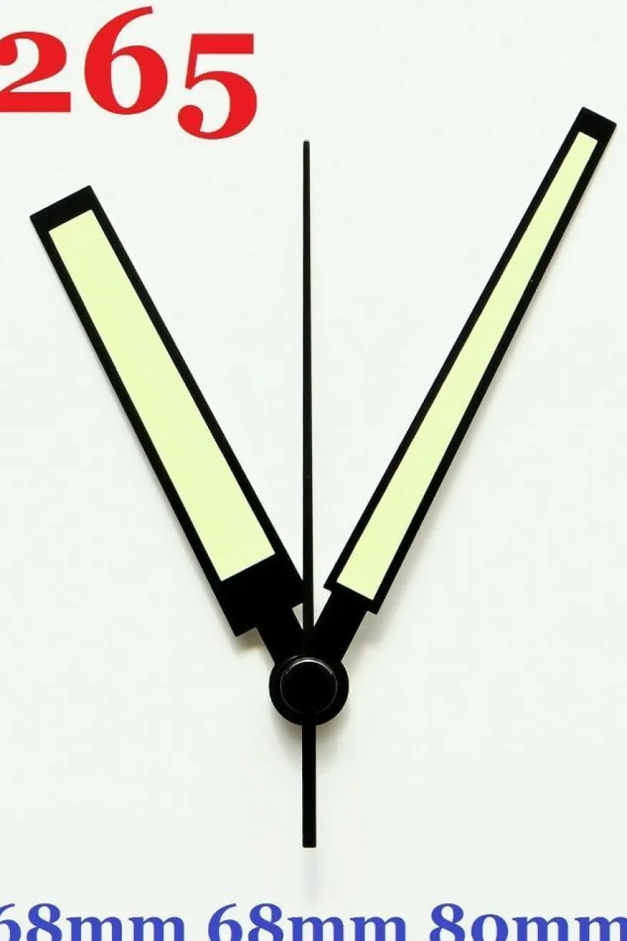 Quarz Uhrwerk lautlos geräuschlos fluoreszierende Leuchtende Zeiger set TOP #1