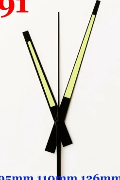 Quarz Uhrwerk lautlos geräuschlos fluoreszierende Leuchtende Zeiger set TOP #1