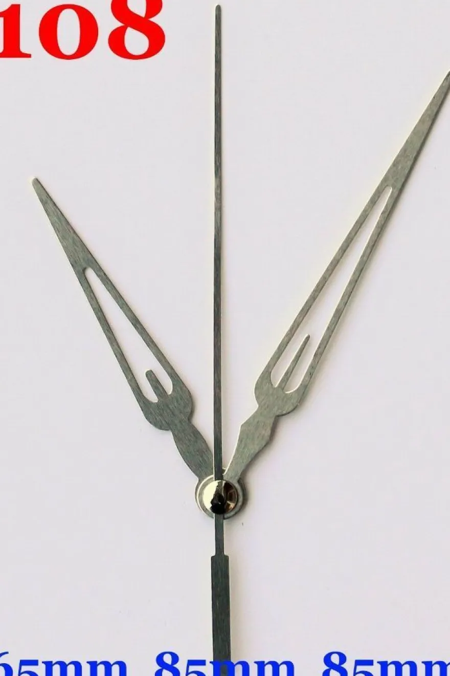Quarz Uhrwerk Mechanismus lautlos geräuschlos Uhrzeiger Zeiger kurz lang SILBER