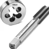 QWORK® Gewindebohrer M14x1.5mm Set, Schnellarbeitsstahl ISO
