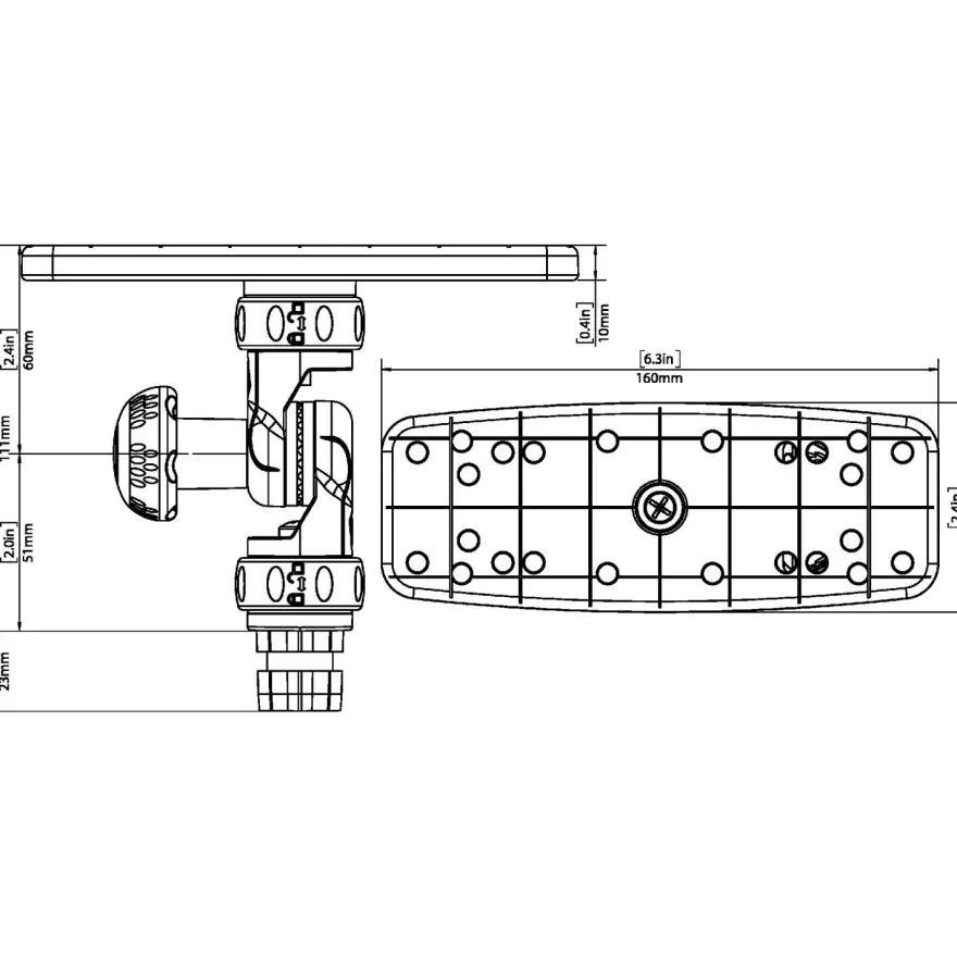 Railblaza StarPort Fishfinder Halterung Mount R-Lock R 02-4141-11