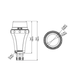 Railblaza Starport LED Ankerlicht Set batteriebetrieben 04-4119-11 für Beiboote und K