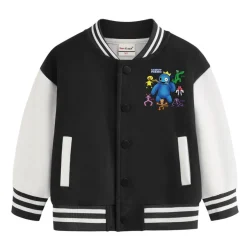 Rainbow Friends Baseballjacke Kinder Preppy Jacke Blue Green Red Sportjacke Mantel