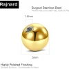 Rajnard Zungenpiercing Kunststoff Klar Bioflex 14g Flexibler Gerader Barbell
