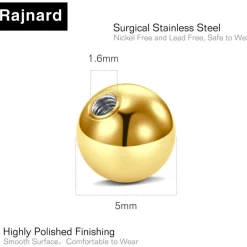 Rajnard Zungenpiercing Kunststoff Klar Bioflex 14g Flexibler Gerader Barbell