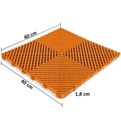 Ramroxx Performance Bodenfliese Garagenboden Floor Orange 40x40cm