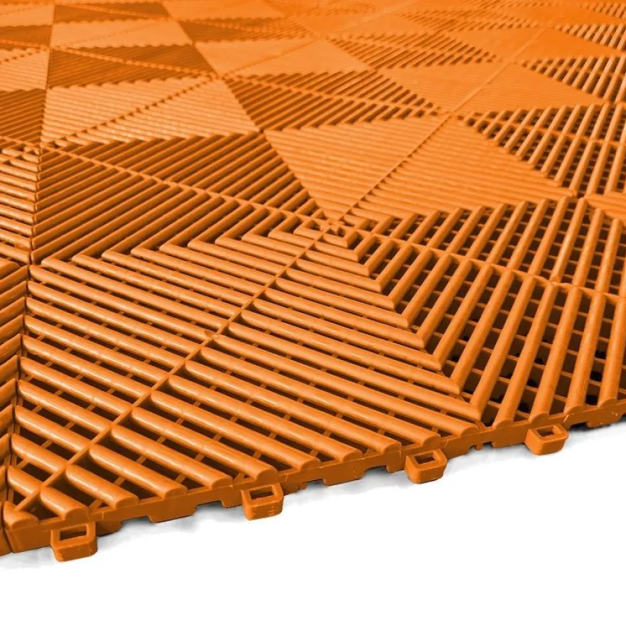 Ramroxx Performance Bodenfliese Garagenboden Floor Orange 40x40cm