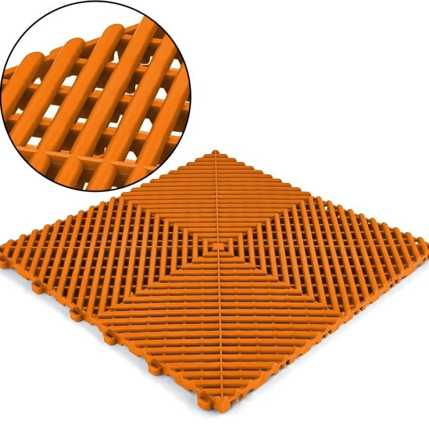 Ramroxx Performance Bodenfliese Garagenboden Floor Orange 40x40cm