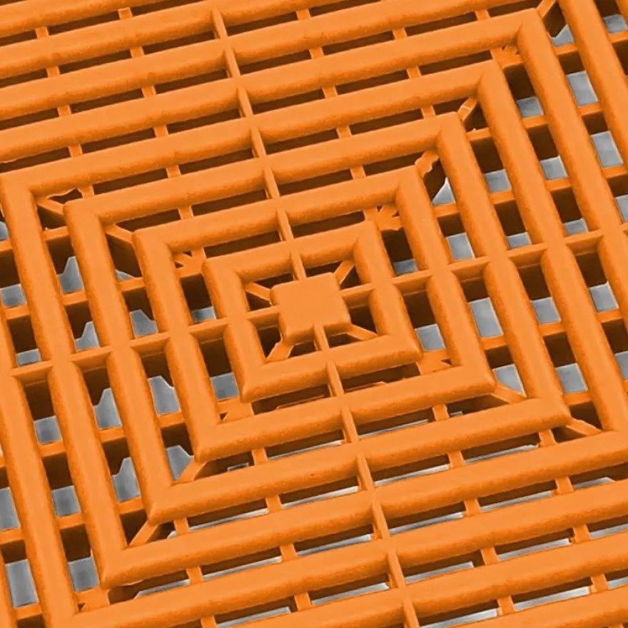 Ramroxx Performance Bodenfliese Garagenboden Floor Orange 40x40cm