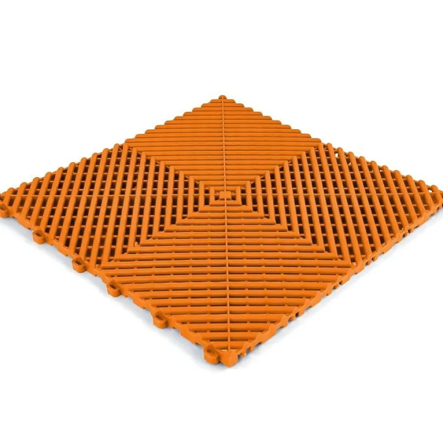 Ramroxx Performance Bodenfliese Garagenboden Floor Orange 40x40cm