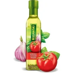 Rapsöl mit Tomaten Knoblauch & Basilikum 250ml - Gewürzöl Würzöl - Öl Kujawski