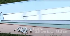 Rasenkanten Metall verzinkt 13,5-18,5 cm hoch 120 cm lang 10 Stück