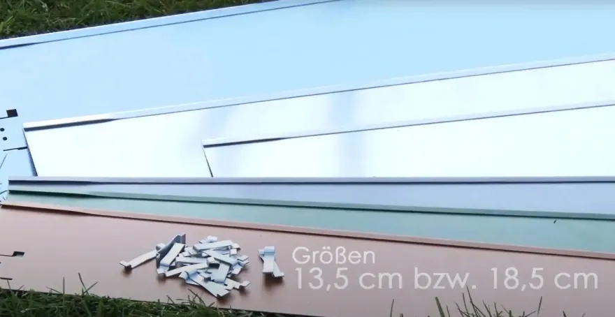 Rasenkanten Metall verzinkt 13,5-18,5 cm hoch 120 cm lang 10 Stück