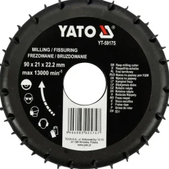 Raspelscheibe D 118 / 90 x 22,2, Raspel stirnseitig, für Holz, Plaste, Gipskarton