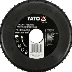 Raspelscheibe D 118 / 90 x 22,2, Raspel stirnseitig, für Holz, Plaste, Gipskarton