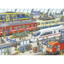 Ravensburger Besetztes Bahnhofspuzzle 2x24 Teile