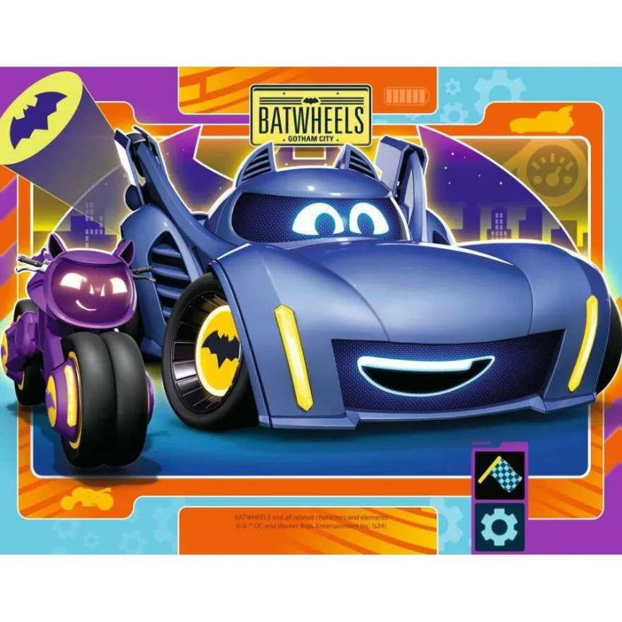 Ravensburger Puzzle Batwheels, 4in1 (12, 16, 20, 24 Teile)