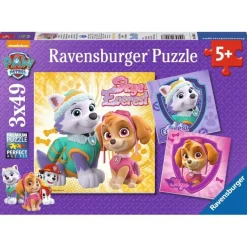 Ravensburger Ravensburger 08008 Puzzle: Bezaubernde Hundemädchen 3x49 Teile