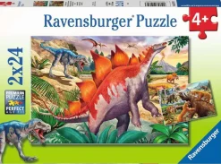 Ravensburger 05179 Wilde Urzeittiere Puzzle 2x24 Teile