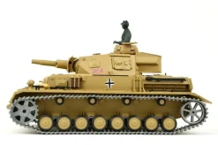 RC Panzer „Kampfwagen IV Ausf. F-1“ Heng Long 1:16 Grau mit R&S+Metallgetriebe+Metall