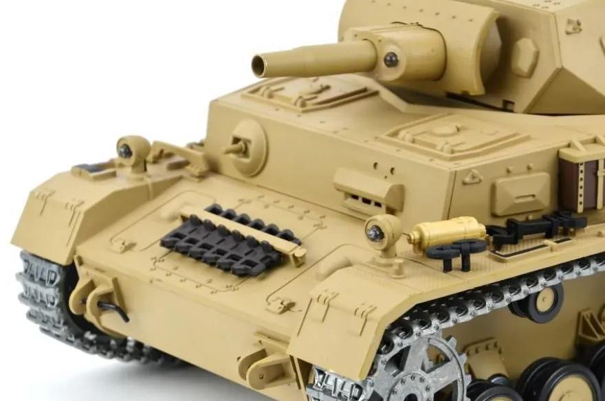 RC Panzer „Kampfwagen IV Ausf. F-1“ Heng Long 1:16 Grau mit R&S+Metallgetriebe+Metall