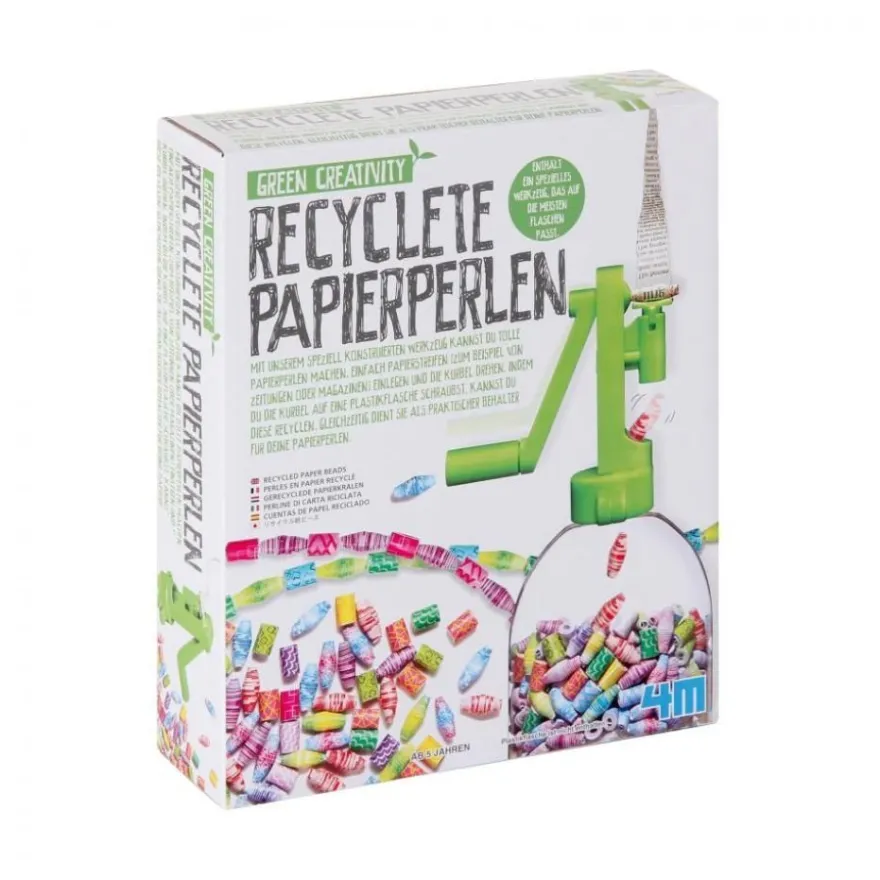 Recyclete Papierperlen Bastelset