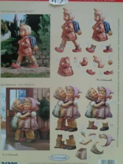 Reddy Kreativ Cards M J Hummel 3D Bogen Kinder Schule spielen....