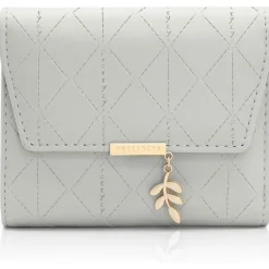 REETEE Mini Portmonee Damen mit Reißverschluss, blau-1