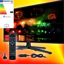 Reflexion LEDW19 0 47cm TV DVB-T2/S2/C 12V 24V 230V Fernseher CI+ HDMI USB EEK F