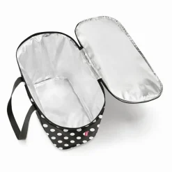 reisenthel coolerbag dots white UH7073 schwarz Punkte 20L Kühltasche