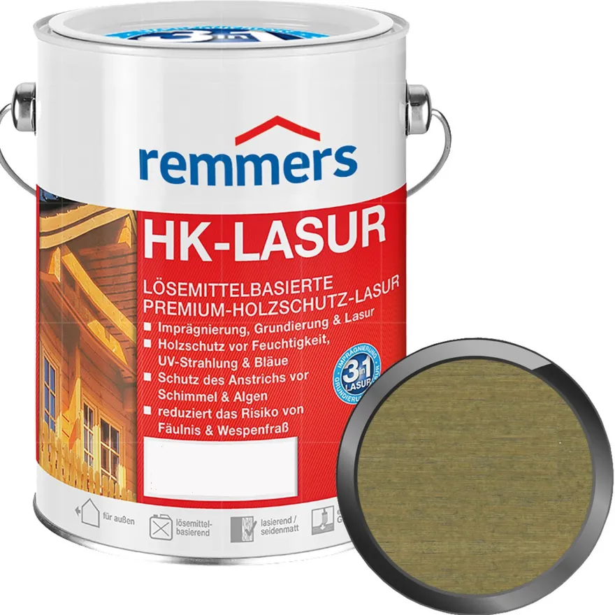 Remmers HK-Lasur Dünnschichtlasur Holzschutz-Lasur 2.5L Farbwahl
