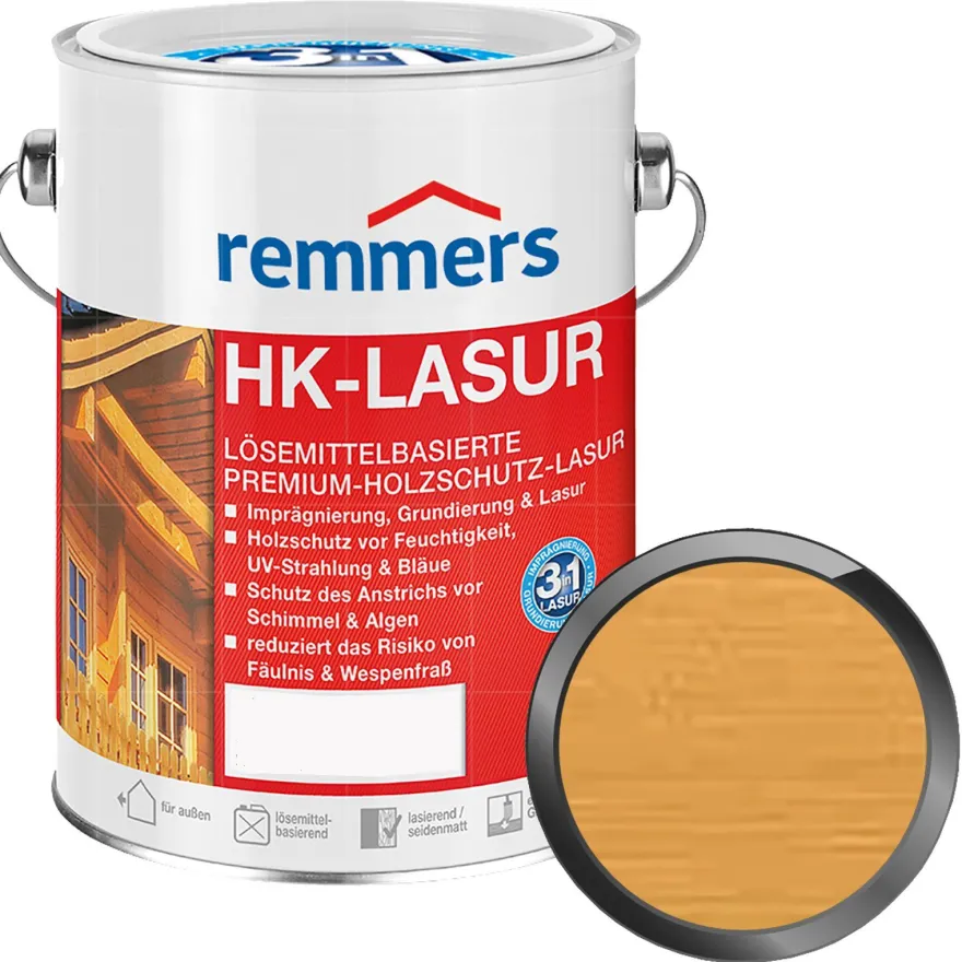 Remmers HK-Lasur Dünnschichtlasur Holzschutz-Lasur 2.5L Farbwahl